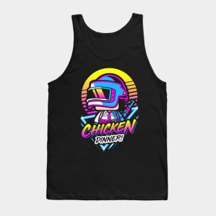 PUBG Chicken Dinner Retro Tank Top